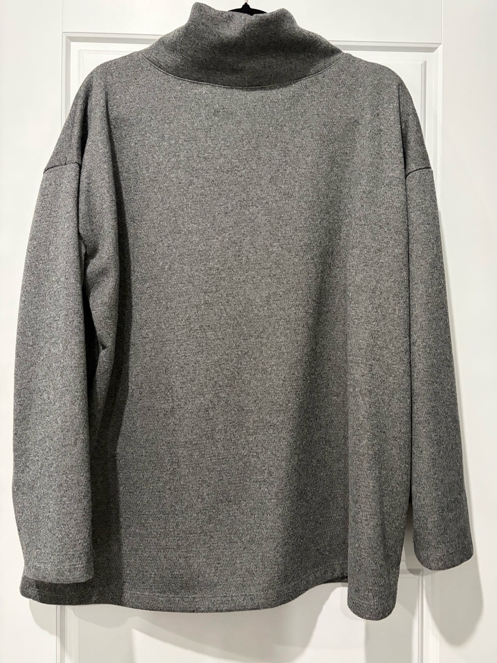 Woman’s  Gray Turtleneck Sweater - Classic Cozy Fit - Picture 2 of 3